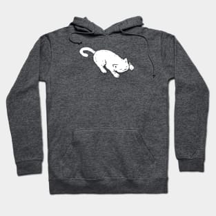 White Cat Sleeping Hoodie